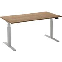 Ceha Adjust 2 Plus Elektrisch hoogteverstelbaar Zit-sta-bureau Rechthoekig Tabak Eiken T-Voet 2,000 (B) x 800 (D) x 1,300 (H) mm Melamine, metaal