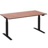 Ceha Adjust 2 Plus Elektrisch hoogteverstelbaar Zit-sta-bureau Rechthoekig Havanabruin Eiken T-Voet 1,800 (B) x 800 (D) x 1,300 (H) mm Melamine, metaal