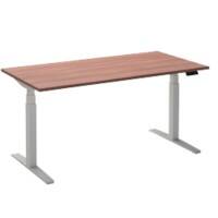 Ceha Adjust 2 Plus Elektrisch hoogteverstelbaar Zit-sta-bureau Rechthoekig Havanabruin Eiken T-Voet 1,800 (B) x 900 (D) x 1,300 (H) mm Melamine, metaal