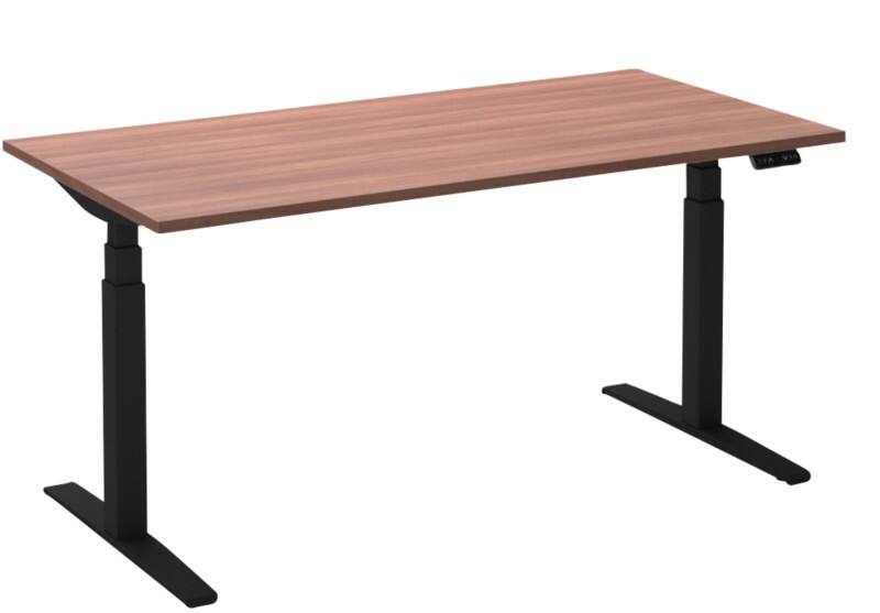 Ceha Adjust 2 Plus Elektrisch hoogteverstelbaar Zit-sta-bureau Rechthoekig Havanabruin Eiken T-Voet 2,000 (B) x 800 (D) x 1,300 (H) mm Melamine, metaal