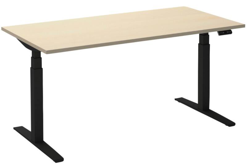 Ceha Adjust 2 Plus Elektrisch hoogteverstelbaar Zit-sta-bureau Rechthoekig Ahorn T-Voet 1,800 (B) x 800 (D) x 1,300 (H) mm Melamine, metaal