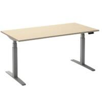 Bureau assis-debout Ceha Adjust 2 Plus Rectangulaire Érable T-Pied 1800 (L) x 900 (P) x 1300 (H) mm Mélamine, Métal