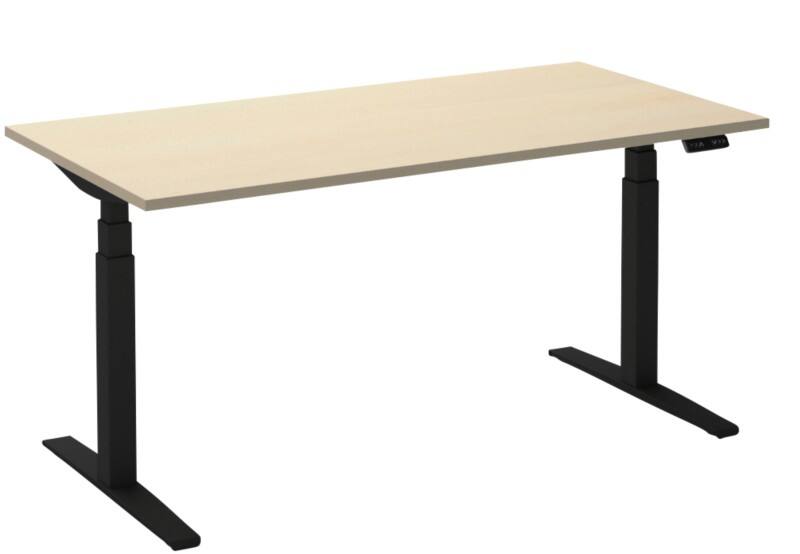 Ceha Adjust 2 Plus Elektrisch hoogteverstelbaar Zit-sta-bureau Rechthoekig Ahorn T-Voet 2,000 (B) x 800 (D) x 1,300 (H) mm Melamine, metaal