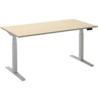 Ceha Adjust 2 Plus Elektrisch hoogteverstelbaar Zit-sta-bureau Rechthoekig Ahorn T-Voet 1,800 (B) x 900 (D) x 1,300 (H) mm Melamine, metaal