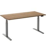 Ceha Adjust 2 Plus Elektrisch hoogteverstelbaar Zit-sta-bureau Rechthoekig Tabak Eiken T-Voet 1,800 (B) x 900 (D) x 1,300 (H) mm Melamine, metaal