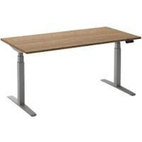 Ceha Adjust 2 Plus Elektrisch hoogteverstelbaar Zit-sta-bureau Rechthoekig Tabak Eiken T-Voet 1,400 (B) x 800 (D) x 1,300 (H) mm Melamine, metaal