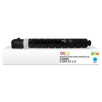 OWA C-EXV 51 L C Compatibel Canon Inktcartridge K40142OW Cyaan