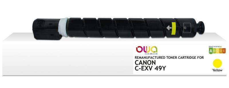 Cartouche jet d'encre OWA K40047OW Compatible Canon C-EXV 49 Y Jaune