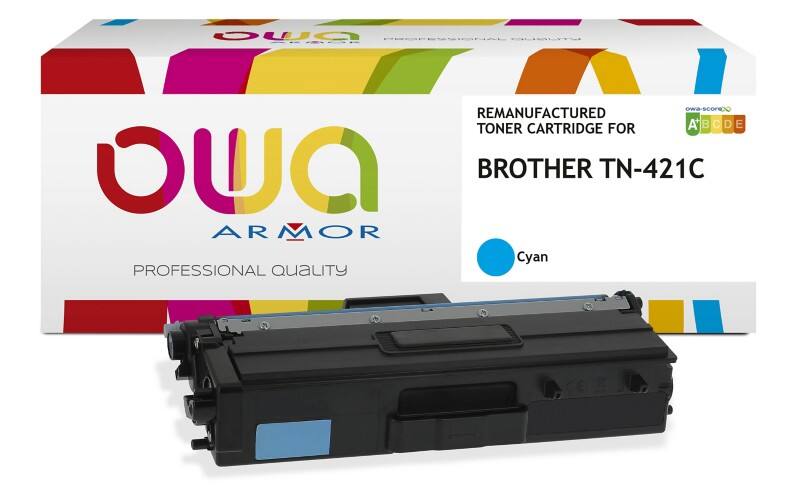 OWA TN-421C Compatibel Brother Tonercartridge K20781OW Cyaan