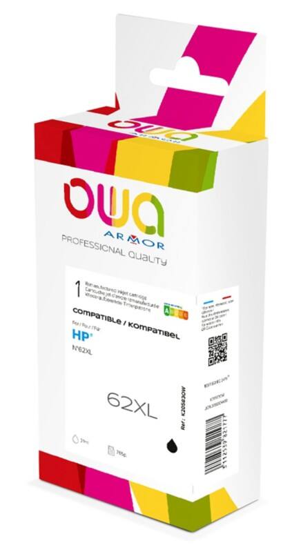 OWA 62XL Compatibel HP Inktcartridge K20583OW Zwart