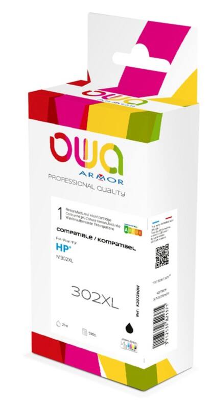 OWA 302XL Compatibel HP Inktcartridge K20739OW Zwart