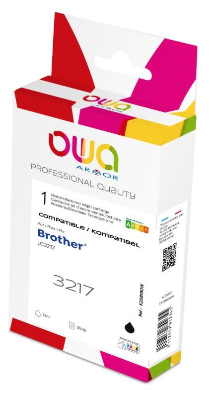 OWA LC3217 Compatibel Brother Inktcartridge K20819OW Zwart