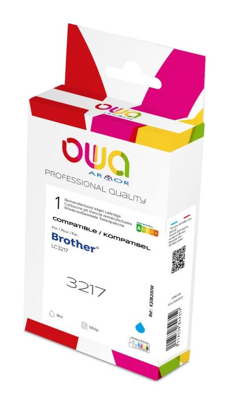 OWA LC3217 Compatibel Brother Inktcartridge K20820OW Cyaan