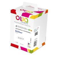 OWA LC3217 Compatibel Brother Inktcartridge K10200OW Cyaan, geel, magenta, zwart 4 Stuks