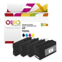 OWA HP950/951XL Compatibel HP Inktcartridge K10312OW Cyaan, geel, magenta, zwart 4 Stuks