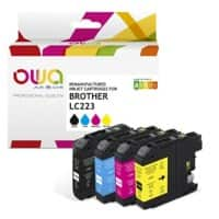 Cartouche jet d’encre OWA K10388OW Compatible Brother LC223 Noir, cyan, magenta, jaune 4 unités