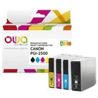 OWA PGI-2500 XL Compatibel Inktcartridge K10405OW Cyaan, geel, magenta, zwart 4 Stuks