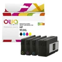 Cartouche jet d’encre OWA K10452OW Compatible HP 953XL Noir, cyan, magenta, jaune 4 unités