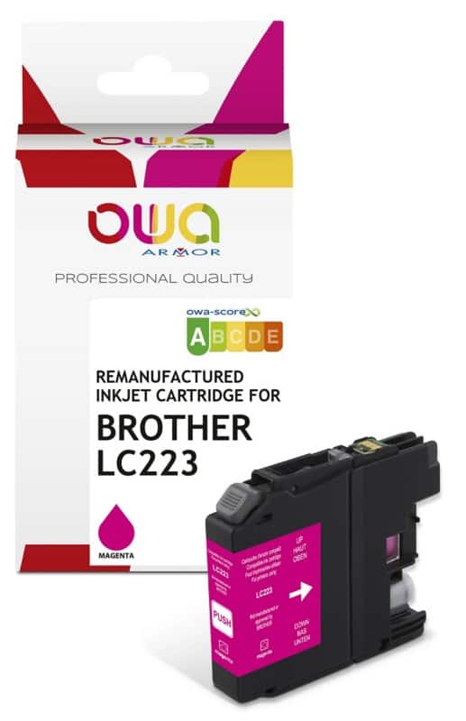 Cartouche jet d’encre OWA K20619OW Compatible LC223 Magenta