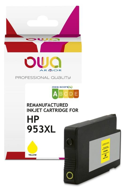 OWA 953XL Compatibel HP Inktcartridge K20660OW Geel