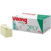 Essuie-mains Viking Standard Recyclé 100% Pliage en V Vert 2 épaisseurs 15 Unités de 250 Feuilles