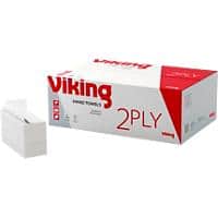 Essuie-mains Viking Pliage en Z Blanc 2 épaisseurs 25 Unités de 150 Feuilles