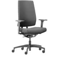 Siège de bureau Indeed Dauphin Mécanisme synchrone Accoudoirs 2D Noir 150 kg ID 7046_SLP 720 x 720 mm