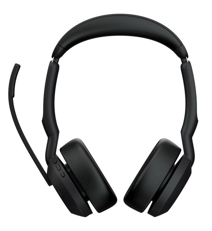 Micro casque Jabra Evolve2 Avec fil / Sans fil Sur tête USB Avec Bluetooth Réduction du bruit active Avec microphone Stéréo Noir