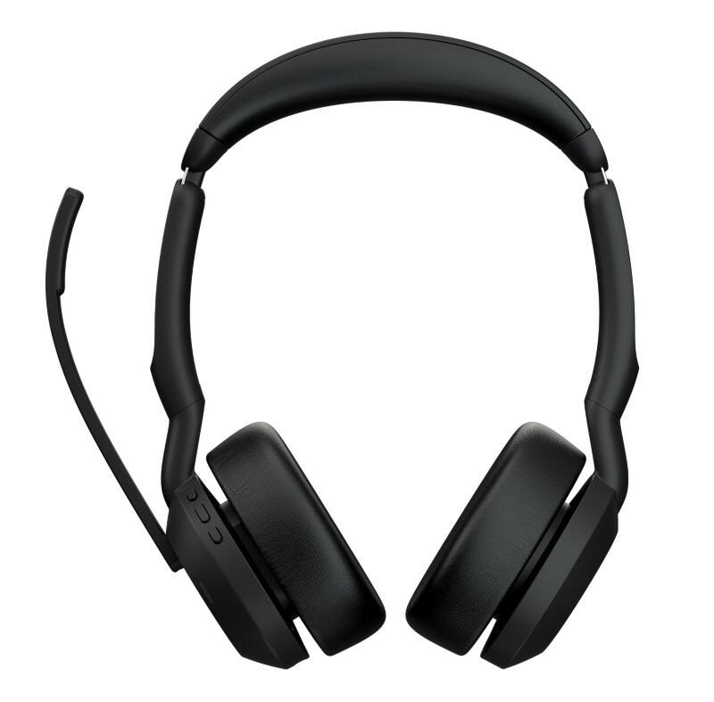 Micro casque Jabra Evolve2 Avec fil / Sans fil Sur tête USB Avec Bluetooth Réduction du bruit active Avec microphone Stéréo Noir