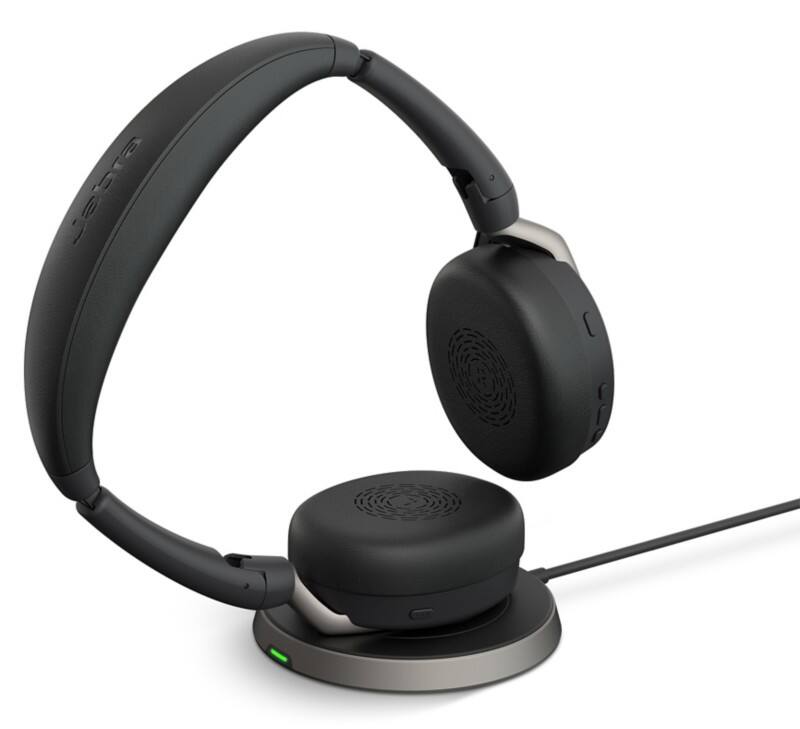 Micro casque Jabra Evolve2 Avec fil / Sans fil Sur tête USB Avec Bluetooth Réduction de bruit active Avec Microphone Stéréo Noir