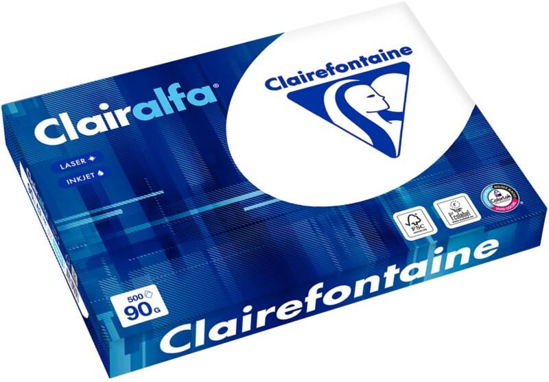 Papier imprimante Clairalfa A3 Clairefontaine Blanc 90 g/m² 500 Feuilles