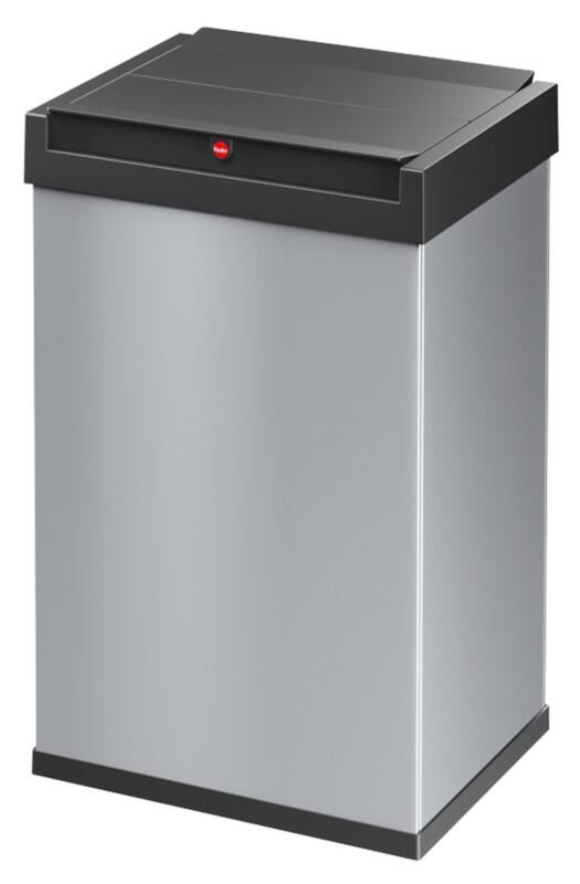 Hailo Big-Box Swing L Prullenbak met tuimeldeksel 35 l Zilver Kunststof, staal