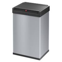 Hailo Big-Box Swing L Prullenbak met tuimeldeksel 35 l Zilver Kunststof, staal