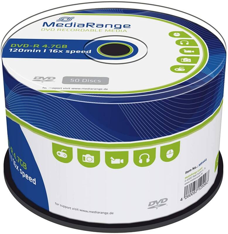 MediaRange DVD-R MR444 4.7 GB 50 Stuks