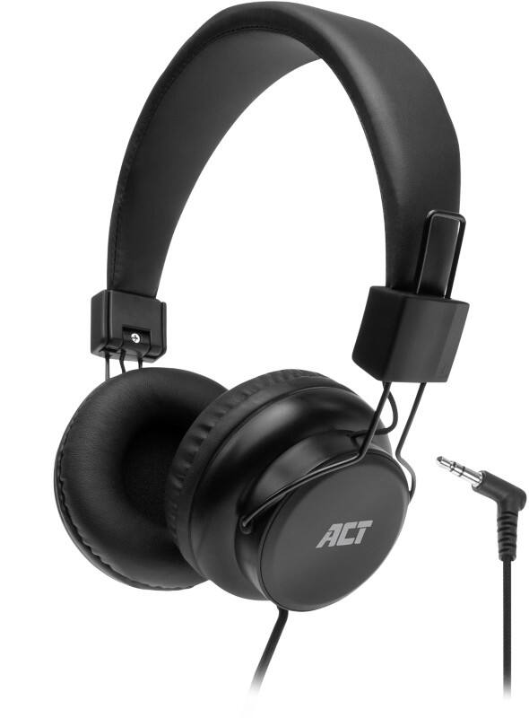 ACT AC9300 Bedraad Koptelefoon Over het hoofd 3,5 mm Jack Nee Stereo Zwart