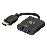 Adaptateur HDMI vers VGA ACT AC7535 Noir 15 cm