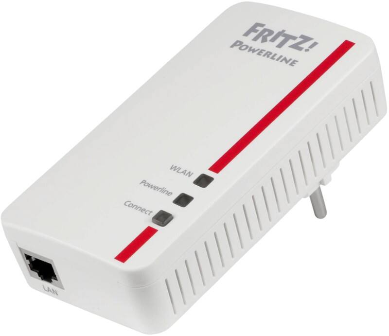 Adaptateur CPL AVM FRITZ! 1260E 1200 Mo/s WLAN AC (jusqu'à 866 M/bits, 5 GHz) et N (jusqu'à 400 M/bits, 2,4 GHz)