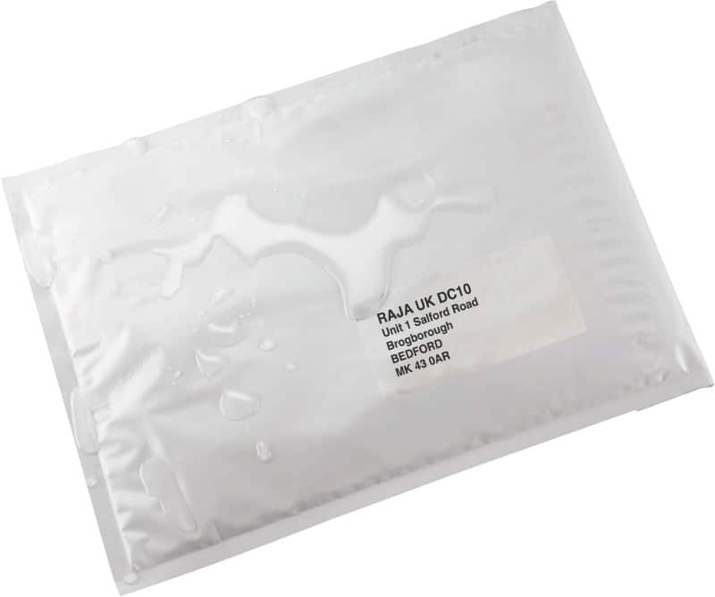 Pochette d’envoi à bulles RAJA Blanc Sans Fenêtre 205 mm (H) Autocollante 75 g/m²  100 Unités 