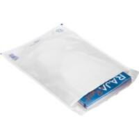 RAJA Luchtkussen-envelop PE (Polyetheen) stoflaken Wit Met Venster 355 (B) x 265 (H) mm Zelfklevend 75 g/m² 100 Stuks