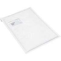 RAJA Pochette d’envoi à bulles Papier Kraft, Film en polyéthylène Blanc Avec Fenêtre 265 (l) x 175 (H) mm Fermeture à rabat 78 g/m² 100 Unités