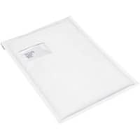 RAJA Luchtkussen-envelop Karaft Papier, PE (Polyetheen) stoflaken Wit Met Venster 340 (B) x 225 (H) mm Tabsluiting 78 g/m² 100 Stuks