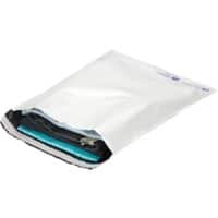 Pochette de sécurité RAJA PE (Polyéthylène) Sans Fenêtre 500 (l) x 450 (H) mm Fermeture à rabat Blanc 100 Unités
