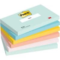 Notes adhésives Post-it 655MTDR Beachside Colour Collection Assortiment 127 x 76 mm 6 Blocs de 100 feuilles