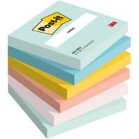 Notes adhésives Post-it Assortiment Beachside Colour Collection 76 x 76 mm 6 Blocs de 100 notes