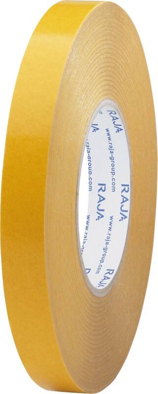 RAJA Dubbelzijdige tape ADFA19 Wit 19 mm (B) x 50 m (L) PVC (Polyvinylchloride)