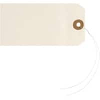 RAJA Étiquettes américaines Carton, Métal Beige 5,1 x 10 cm 1000 Unités