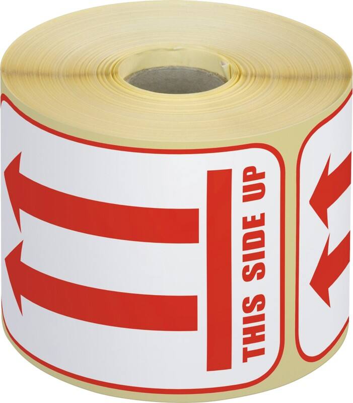 Étiquettes d'avertissement RAJA M-Cote Blanc, rouge 7,4 x 10,5 cm