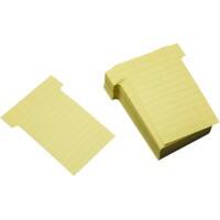 Ultradex T-kaartjes Narrow Lichtgeel 6,5 x 8,5 cm 100 stuks