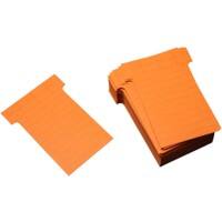 Ultradex T-kaartjes Narrow Oranje, rood 6,5 x 8,5 cm 100 stuks