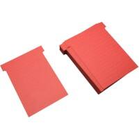 Fiches T Ultradex Narrow Rouge-brun 9,2 x 12 cm 100 unités